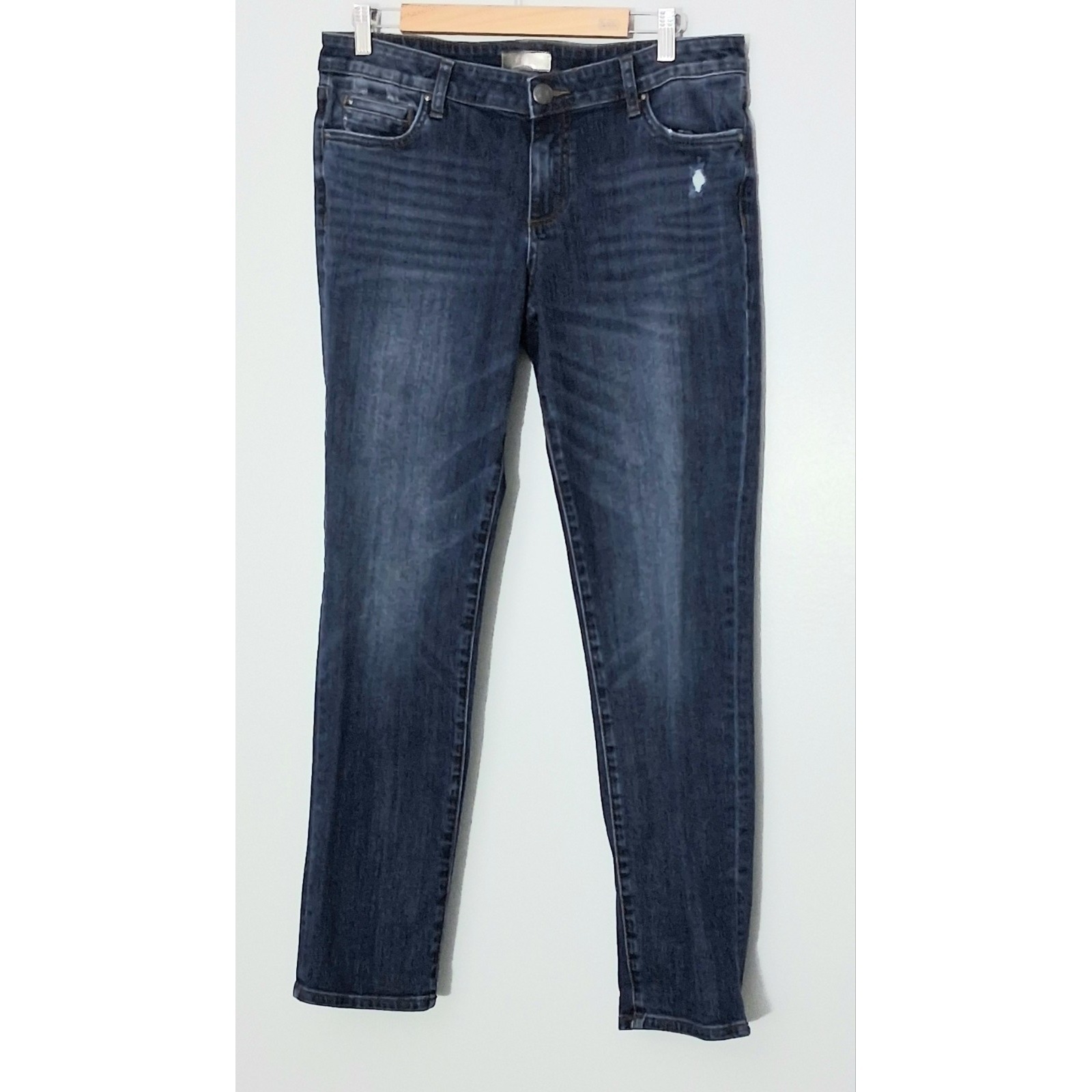 Kut From The Kloth Jeans Women's 8 Blue Catherine Boyfriend Distressed Pre-Owned